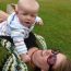 gethin perfects his wrestling moves on mummy